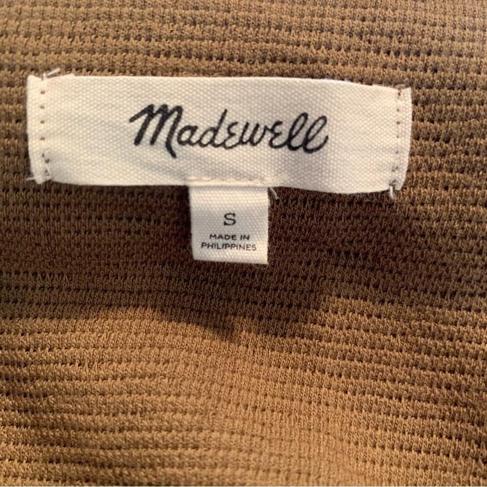 MADEWELL Womens Vintage Dress Sz Small Texture & Thread Crepe Balloon-Sleeve - Picture 2 of 11